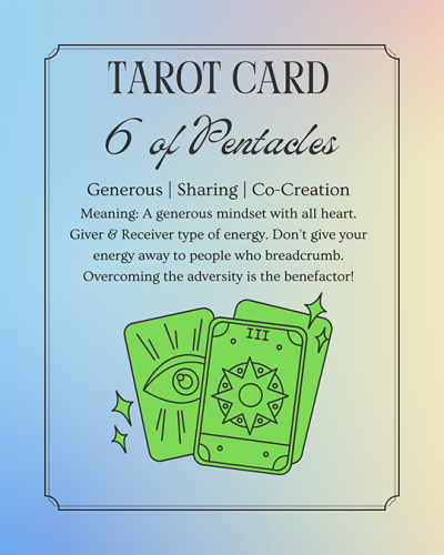 6 of Pentacles